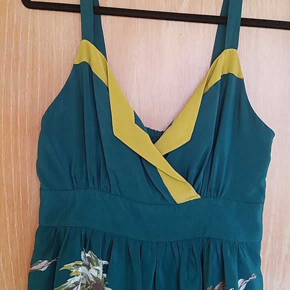 Anthropologie Maeve Silk Floral Dress - Picture 4 of 7